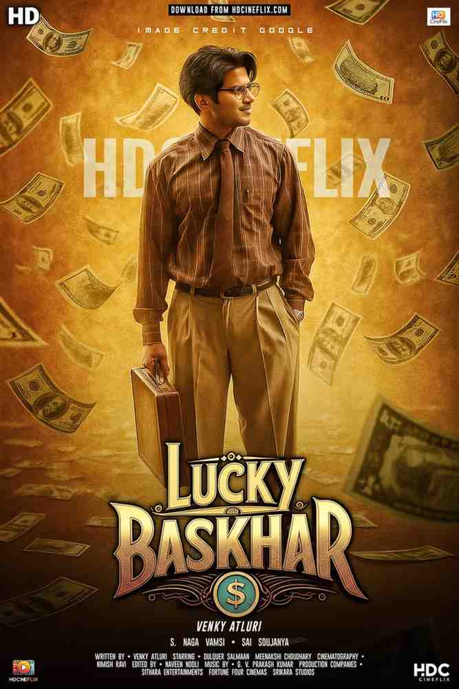 lucky baskhar 2024 movie poster