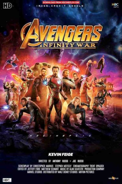 Avengers Infinity War 2018 Hollywood Movie Poster