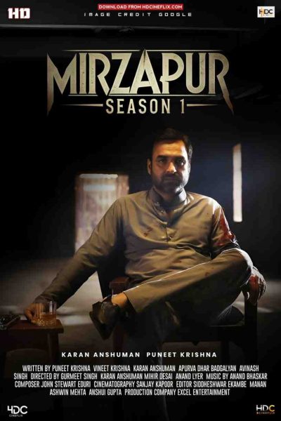 mirzapur season 01 webseries poster