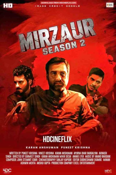 mirzapur season 2 webseries poster