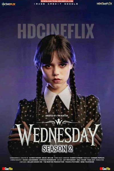 wednesday season 2 hollywood movie poster